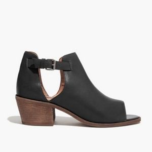 madewell pierce open toe black cut out boots